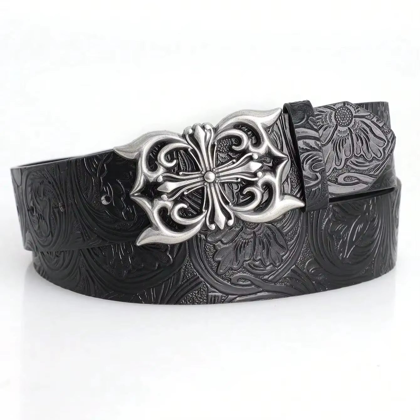Sanctum Silver Leather Belt