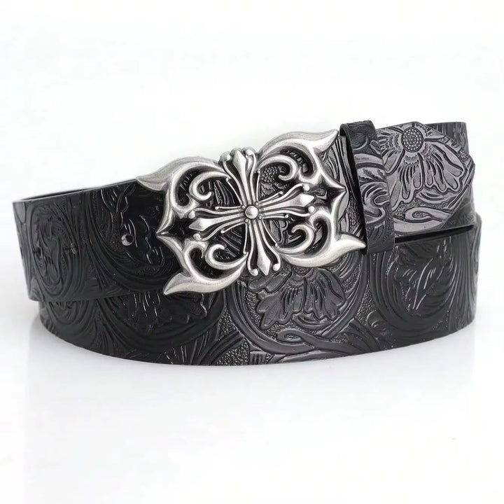 Sanctum Silver Leather Belt