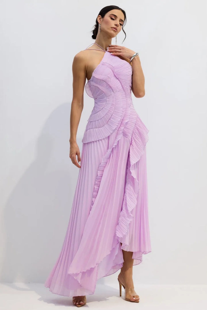Exclusive Purple Ruffled Dress