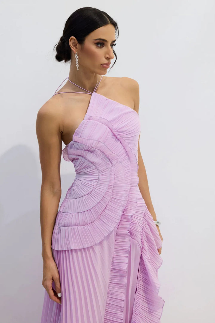 Exclusive Purple Ruffled Dress