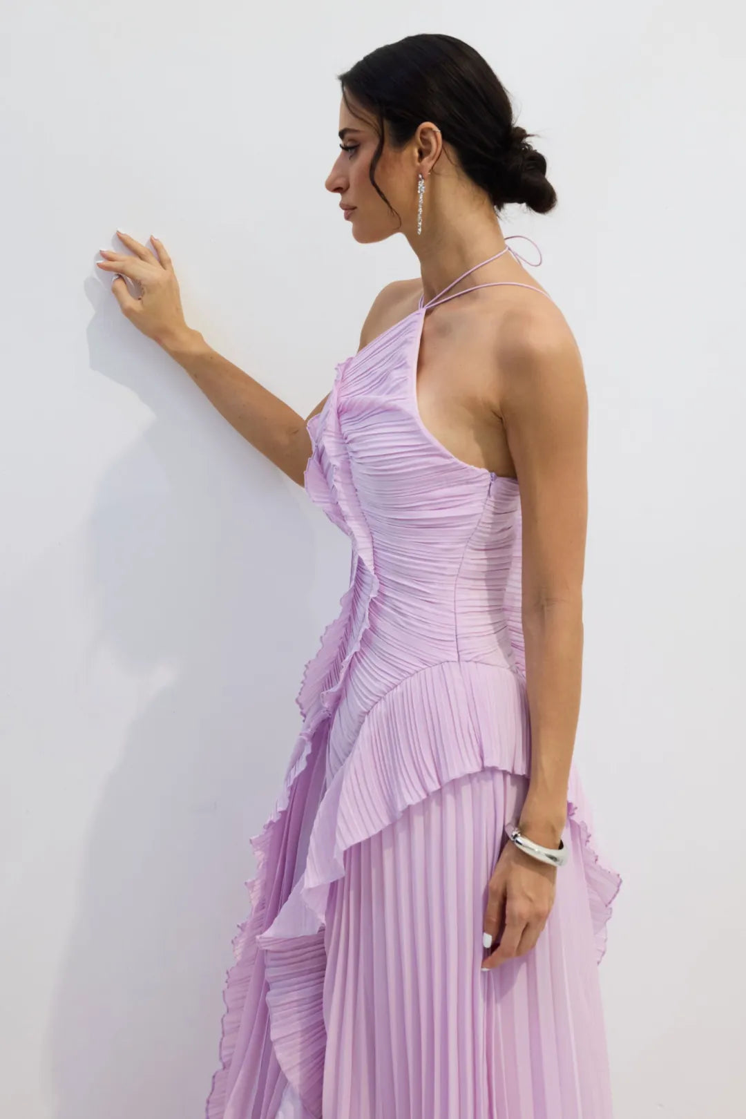Exclusive Purple Ruffled Dress