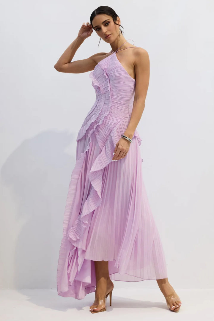 Exclusive Purple Ruffled Dress