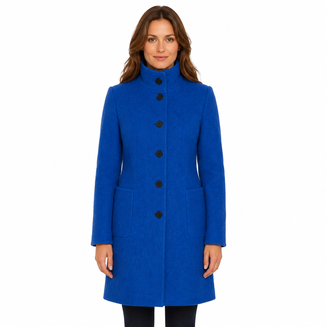 Victoria™ | Elegant High-Collar Coat