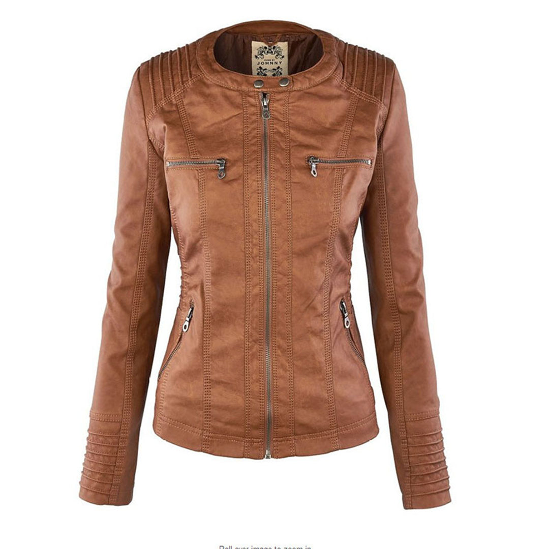 MONICA™ | Elegant Leather Jacket