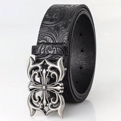 Sanctum Silver Leather Belt