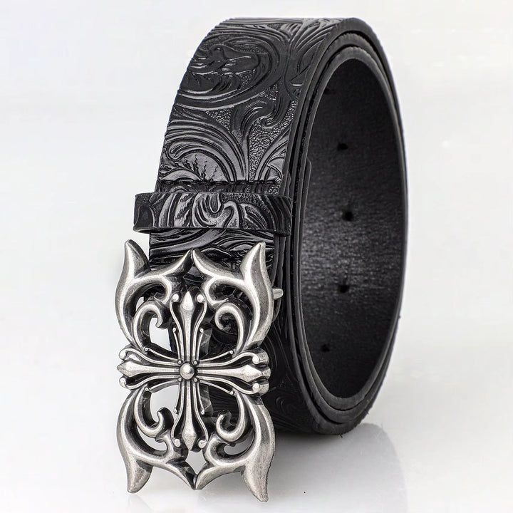 Sanctum Silver Leather Belt