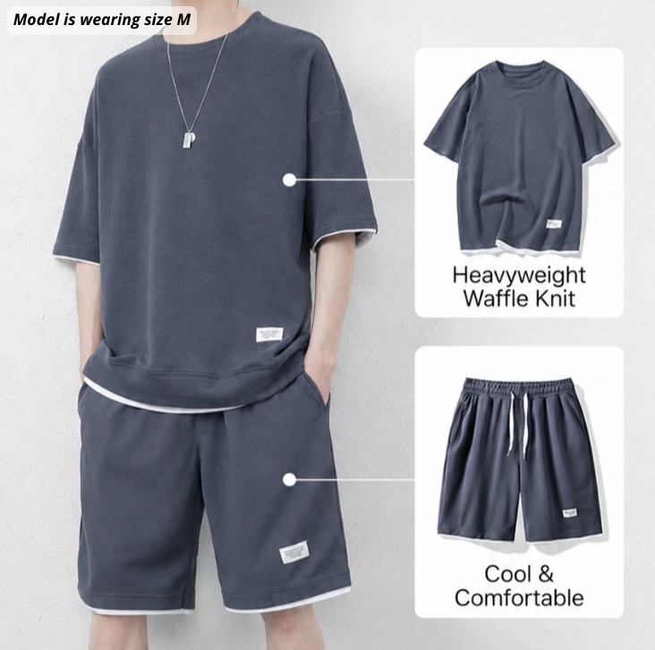 Waffle-knit Lounge Set™