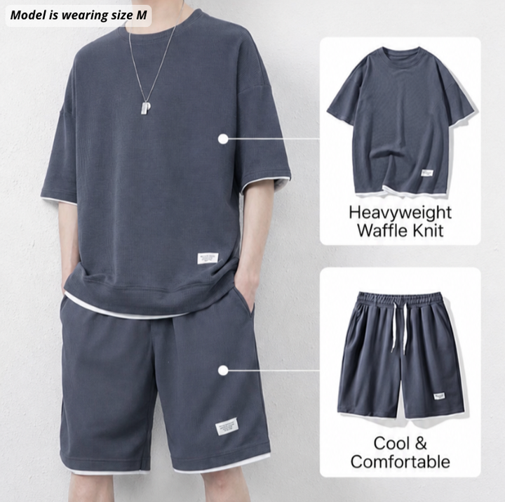 Waffle-knit Lounge Set™
