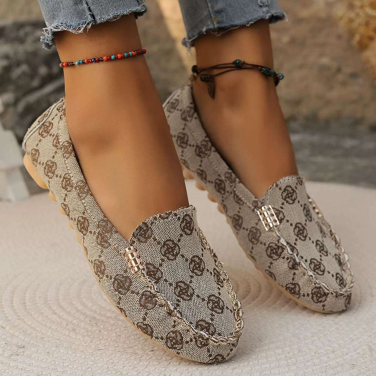 Harper Denim Slip-On Flats