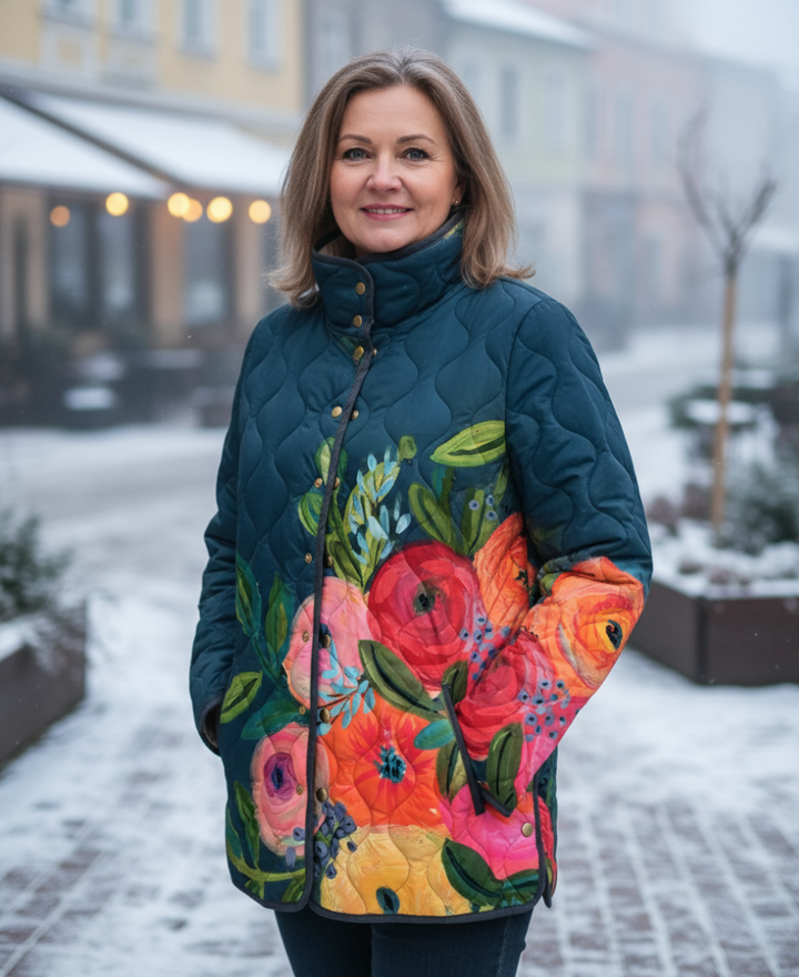 Holly | Floral Quilted Jacket