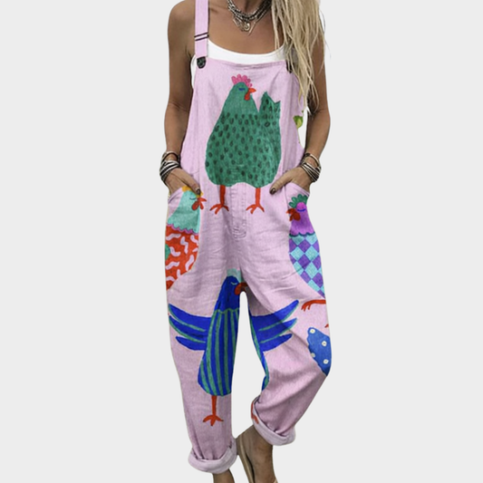 Rosie™ | Pink Floral Overalls