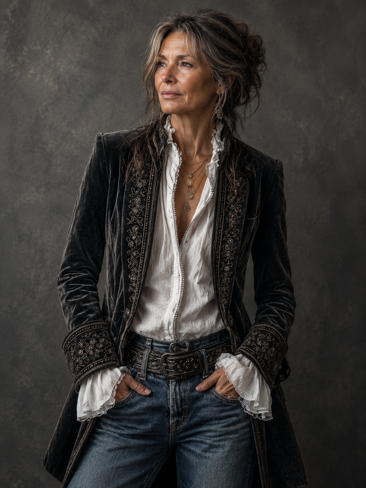 Federica™ | Vintage Embroidered Blazer