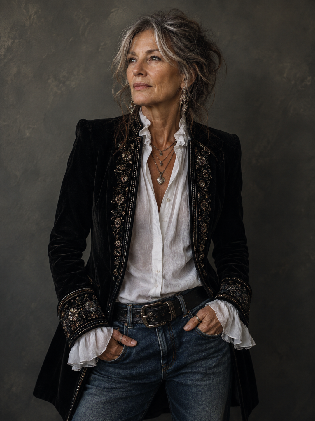 Federica™ | Vintage Embroidered Blazer