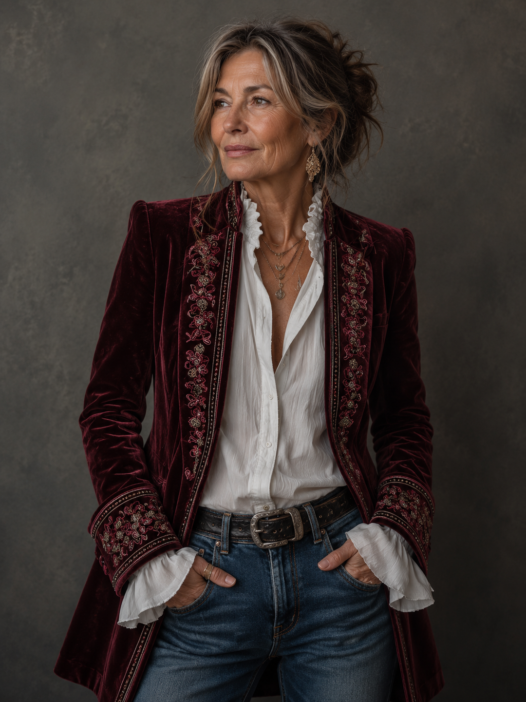 Federica™ | Vintage Embroidered Blazer