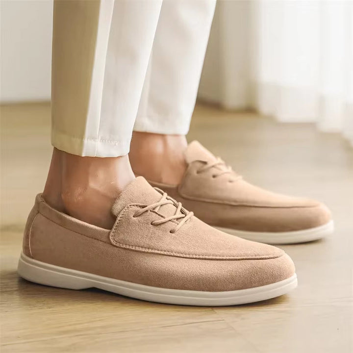 Delano Lace-up Suede Loafer