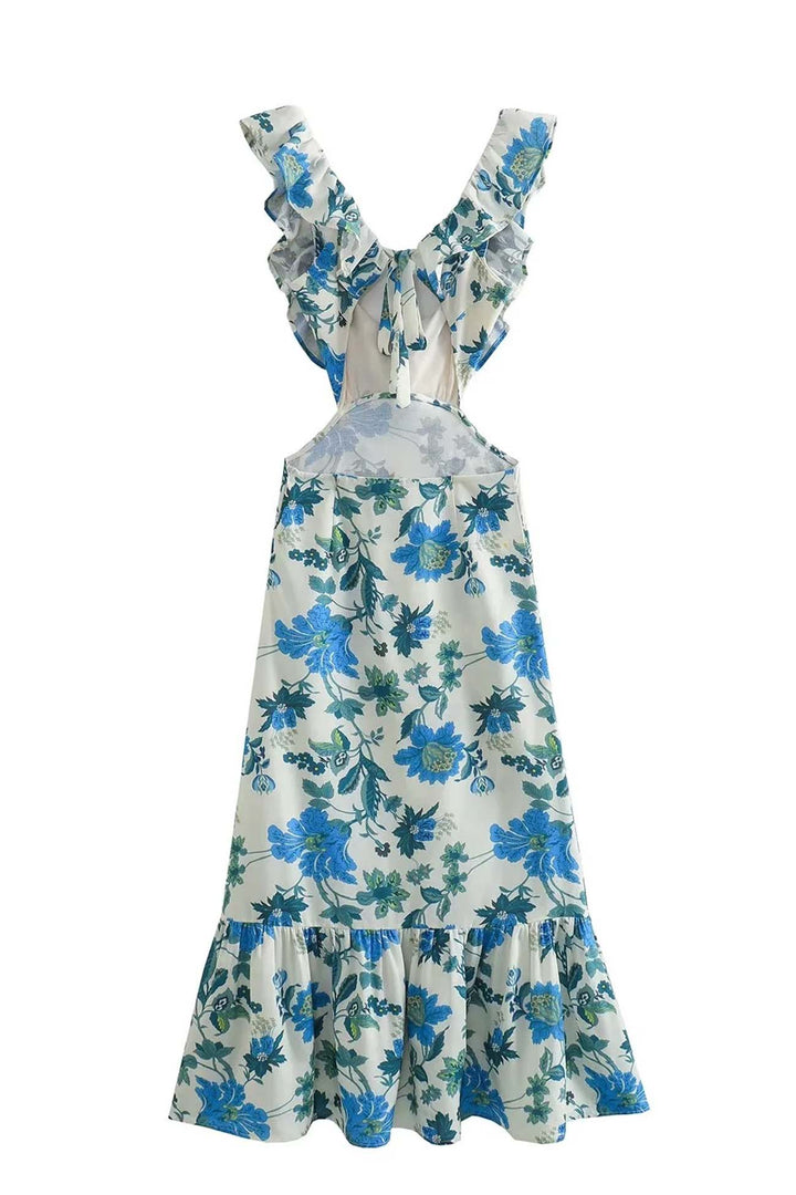 Ariella | Ruffled Floral Dress