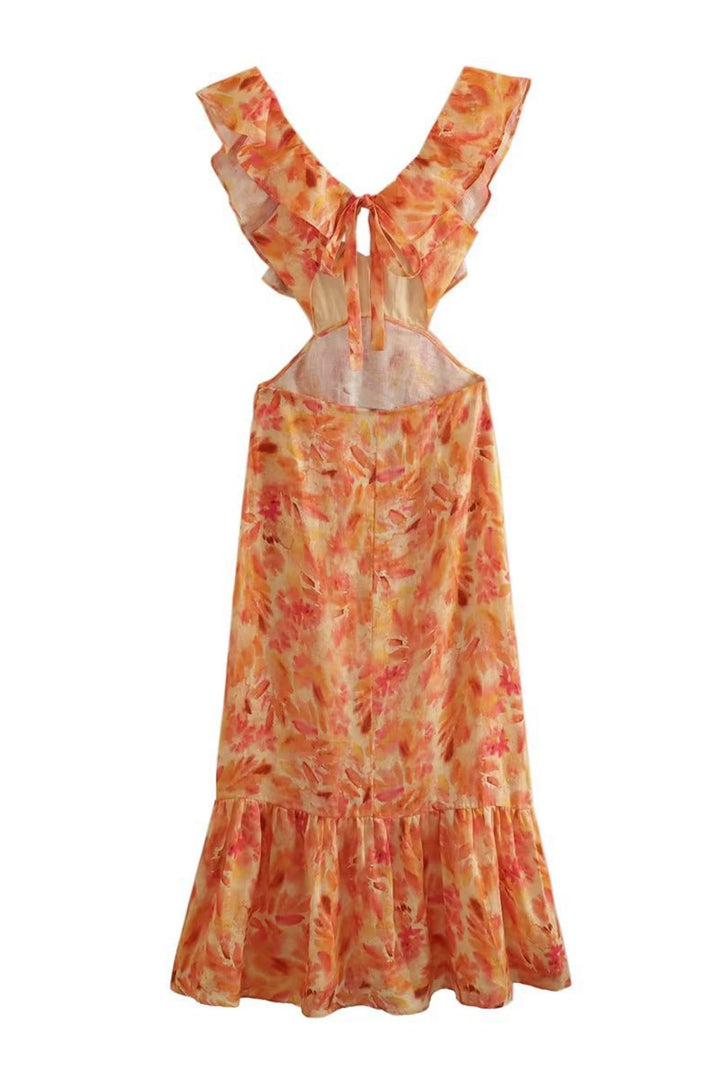 Ariella | Ruffled Floral Dress