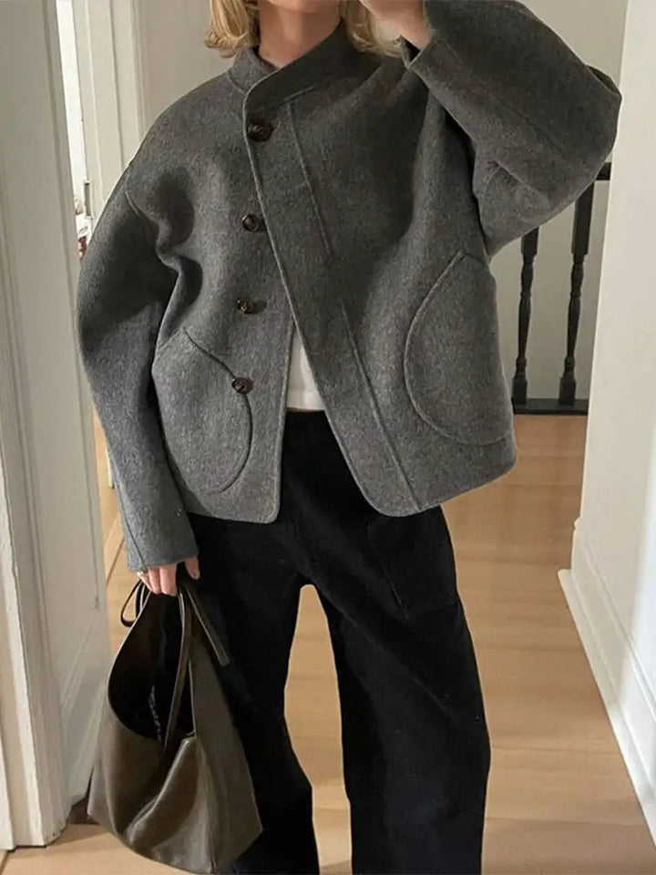 Kadira - Extra-Large Wool Blend Overcoat