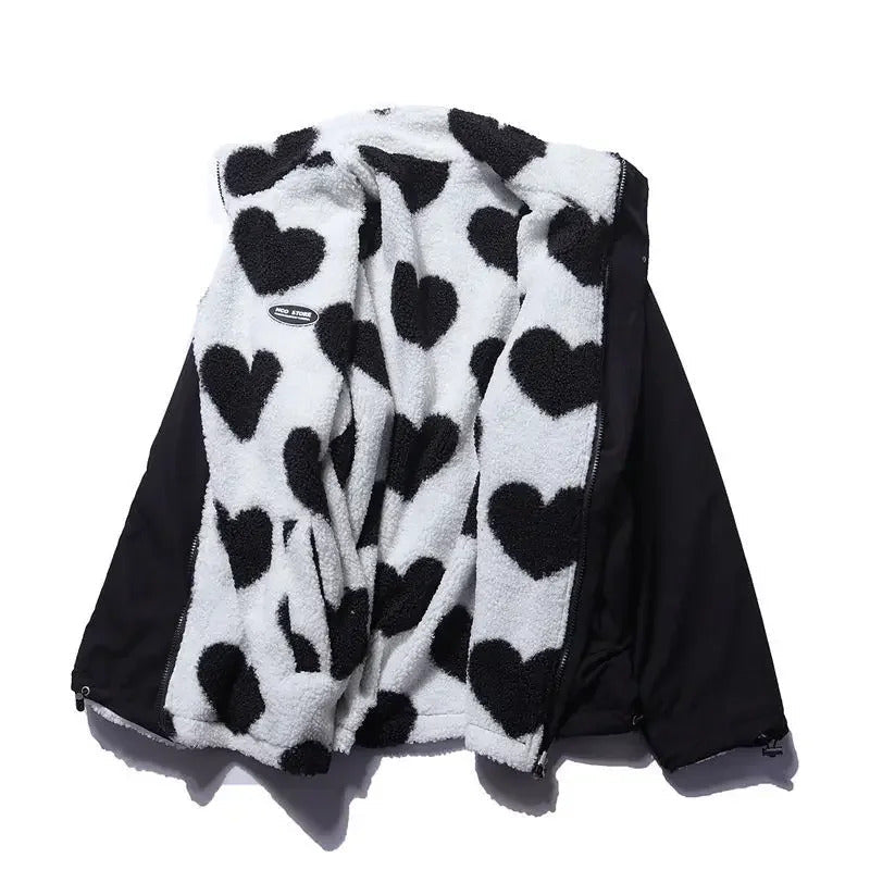 Elsie | Double-Sided Heart Jacket