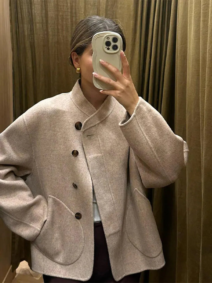 Kadira - Extra-Large Wool Blend Overcoat