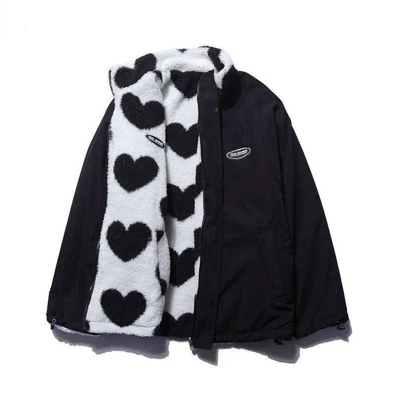 Elsie | Double-Sided Heart Jacket