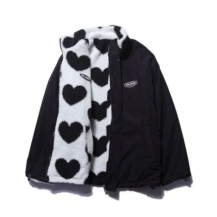Elsie | Double-Sided Heart Jacket