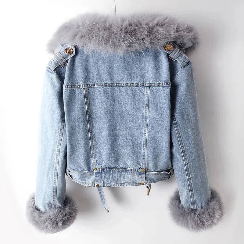 Galina - Faux Fur Zip-Up Jacket