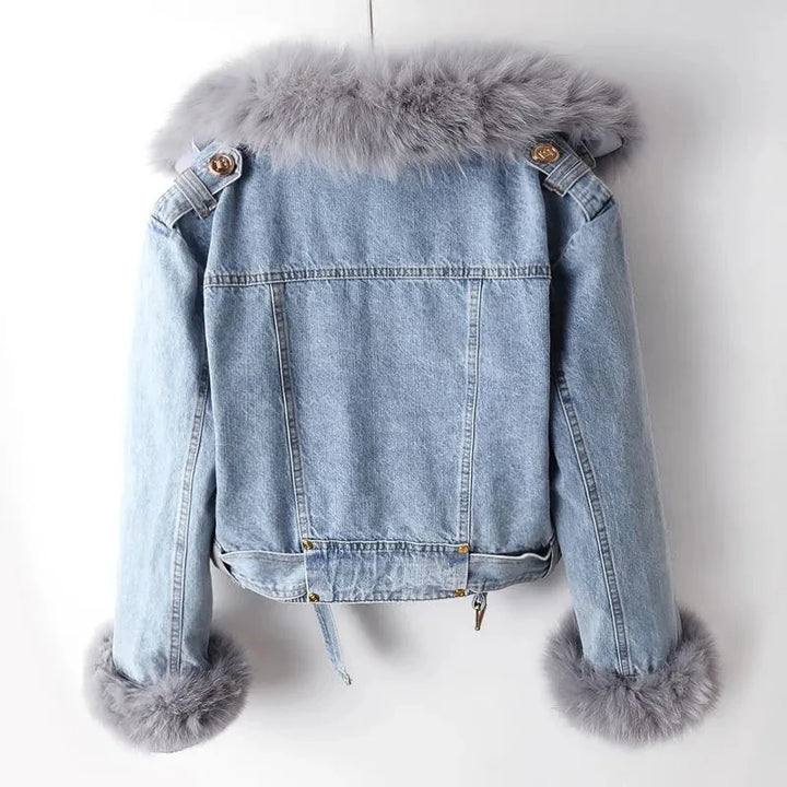 Galina - Faux Fur Zip-Up Jacket