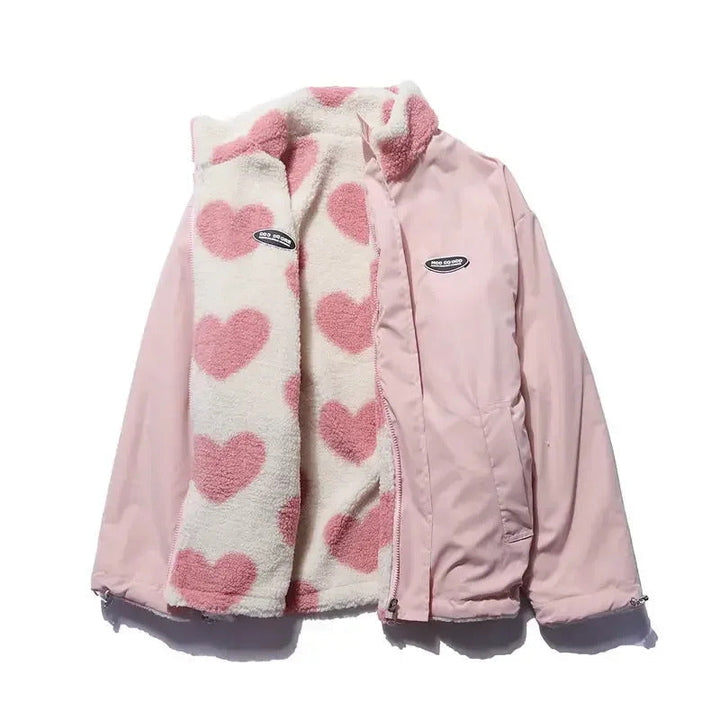 Elsie | Double-Sided Heart Jacket