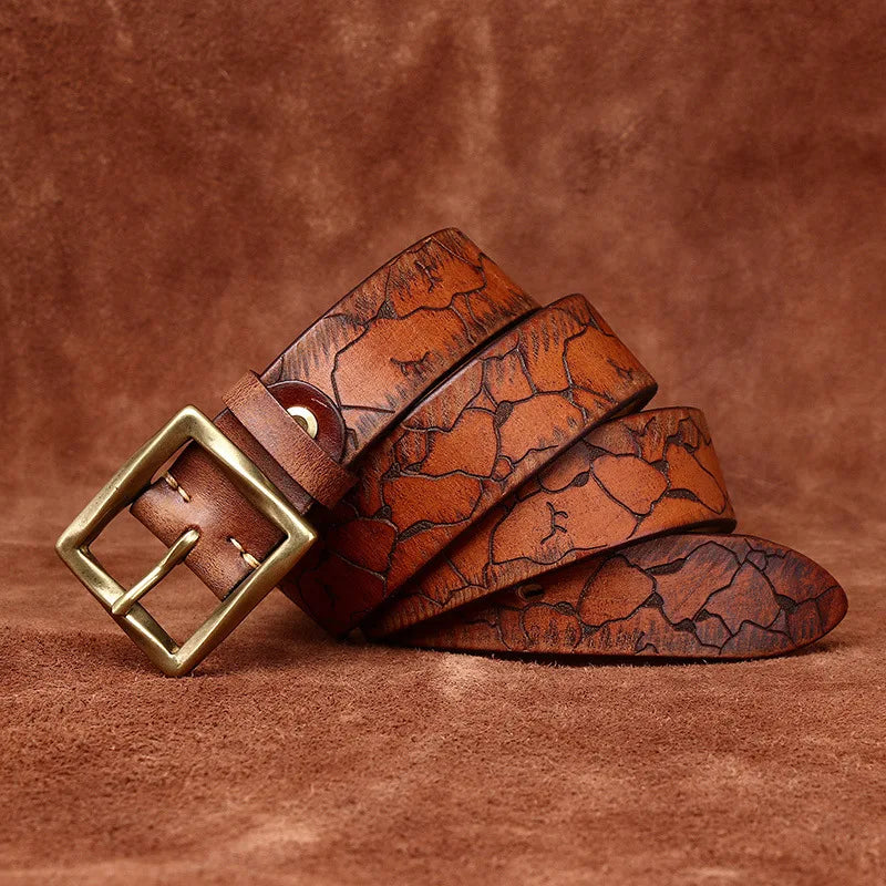 Bronco Full-Grain Leather Belt