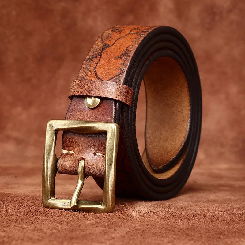 Bronco Full-Grain Leather Belt