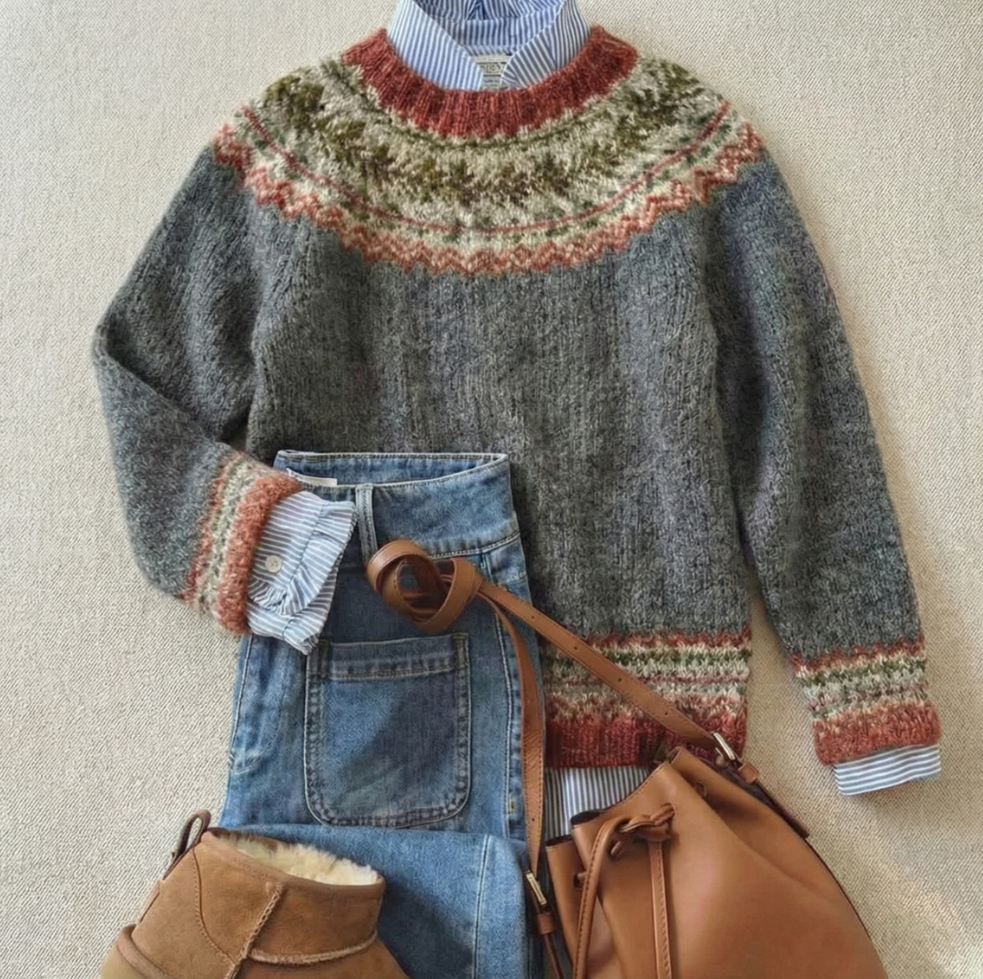 Everly | Heritage Nordic Knit Sweater
