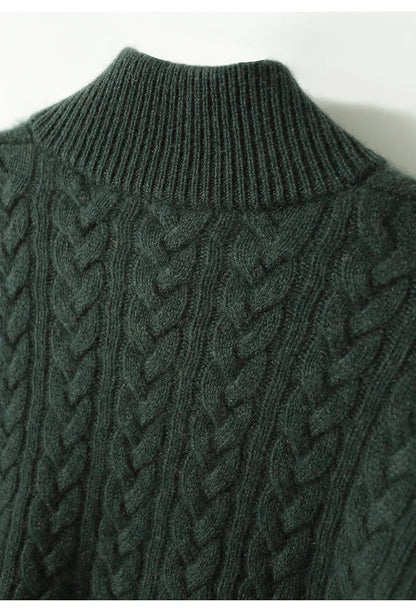 Arden Button-Up Cashmere Sweater