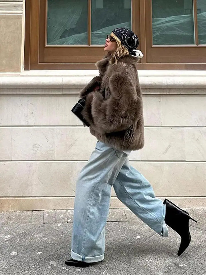 Kelly | Plush Faux Fur Jacket