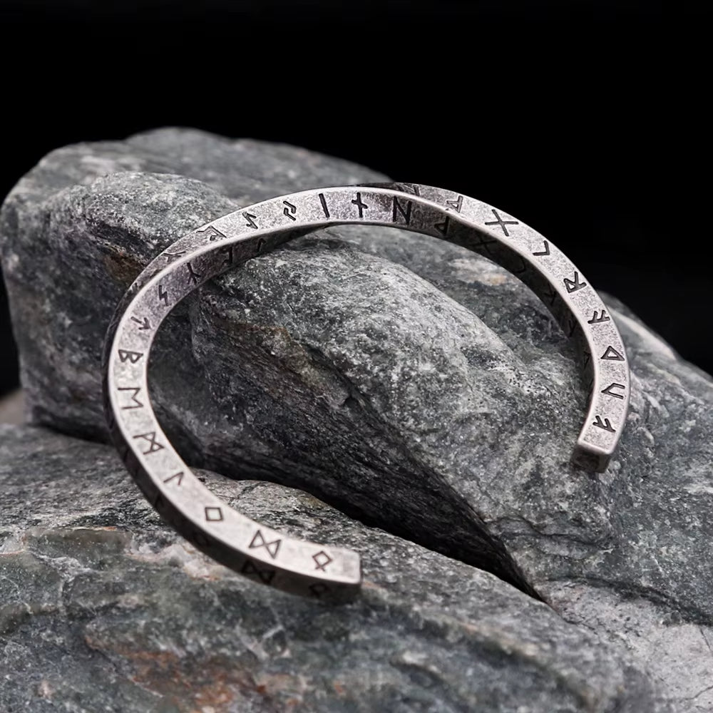 Runestone Steel Cuff