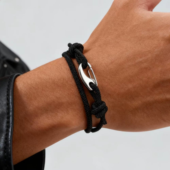 Hook & Hollow Rope Bracelet