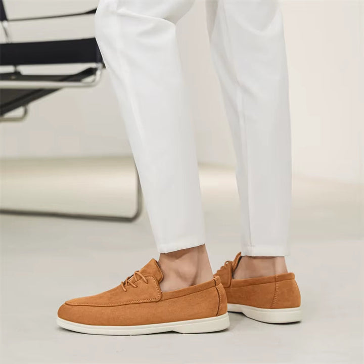 Delano Lace-up Suede Loafer