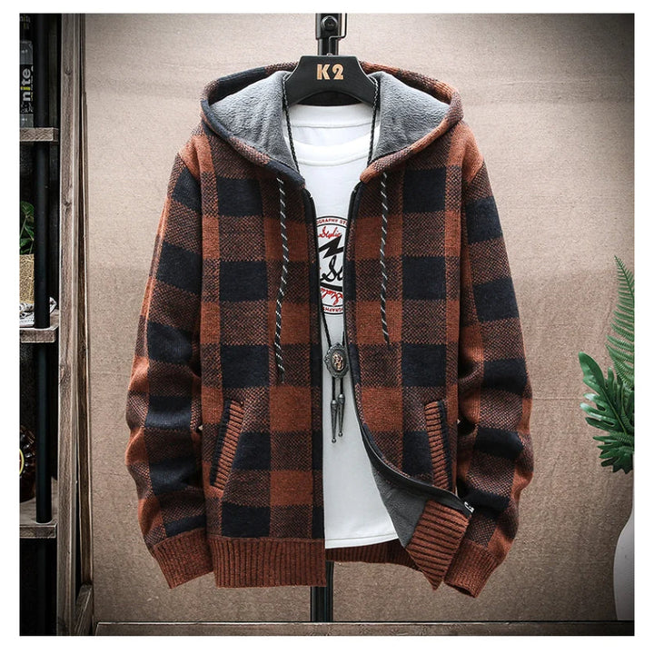 Heritage Flannel Zip-Up Hoodie
