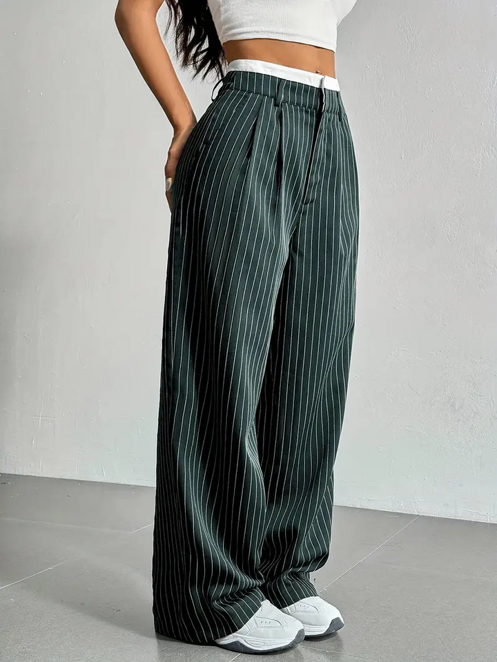 Waveline Pinstripe Trouser