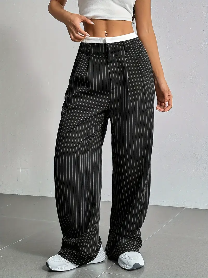 Waveline Pinstripe Trouser