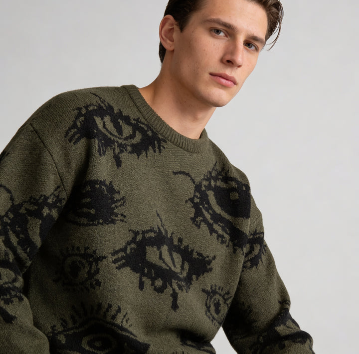 Eye Thread Knit Sweater