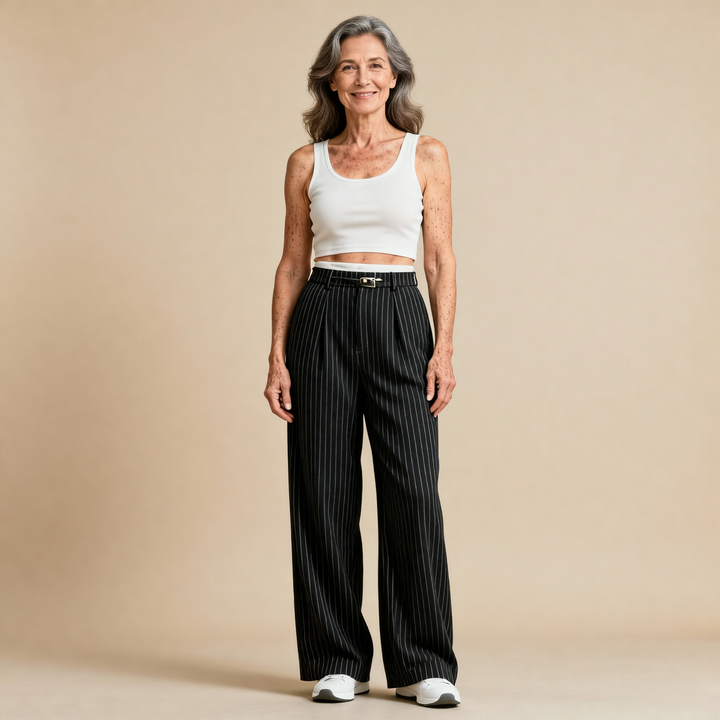 Waveline Pinstripe Trouser