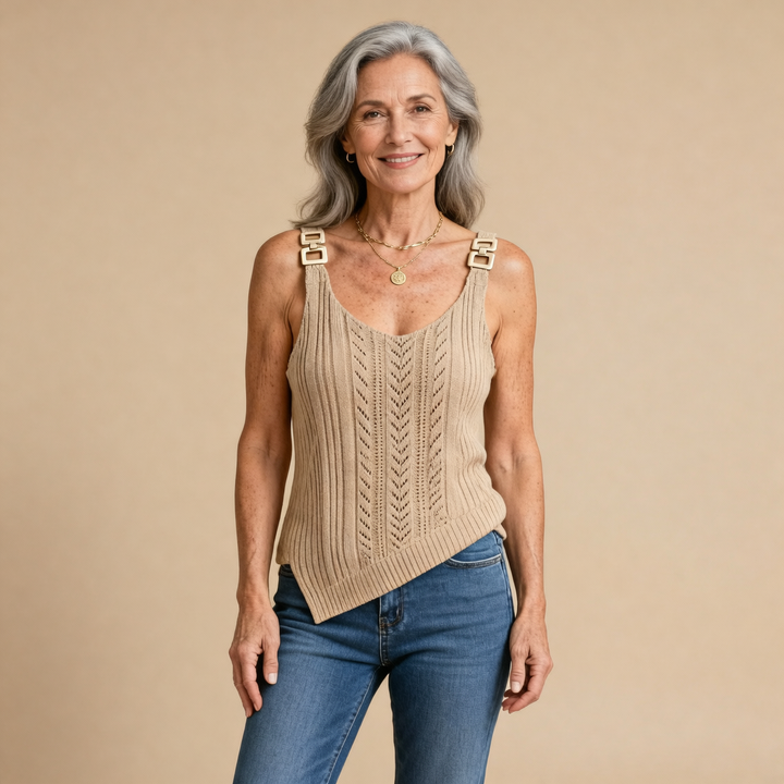 Tulum Texture-Knit Tank Top