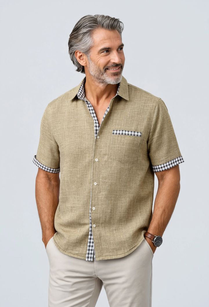Midday Linen Button-Up Shirt