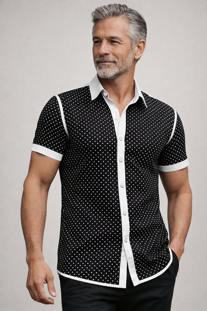 Monaco Contrast Button-Up
