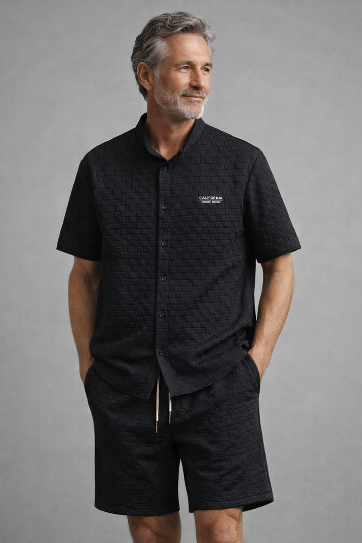 Gridline Checkered Lounge Set