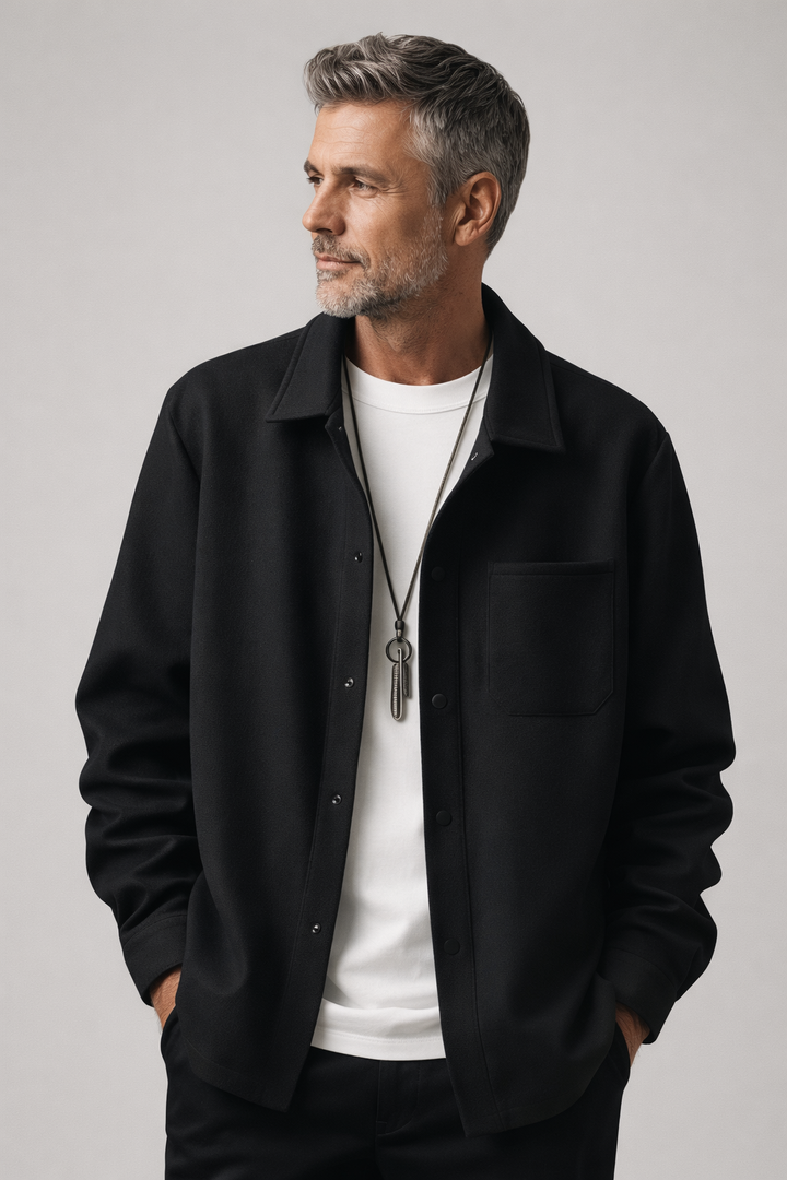 Montel Wool Snap Jacket
