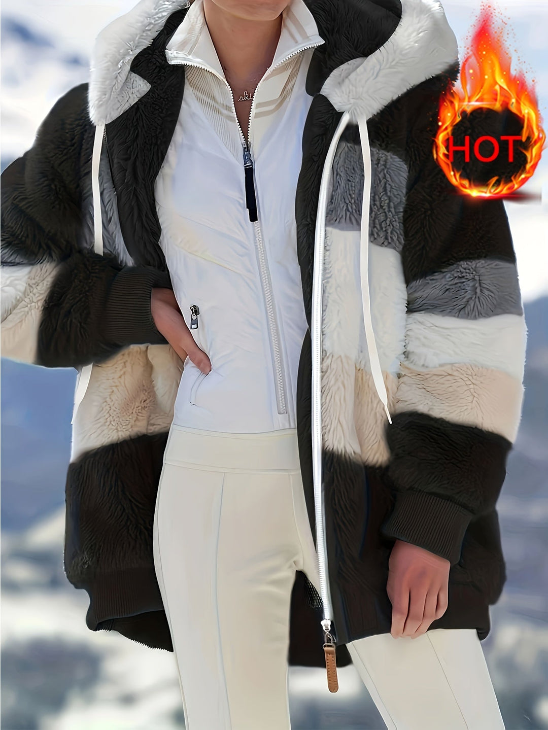 Serena | Cozy Hooded Plush Coat