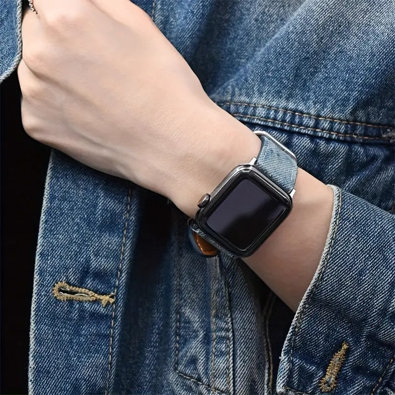 The Denim Edit Apple Watch Band