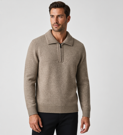 Highlands Classic Wool Zip Sweater